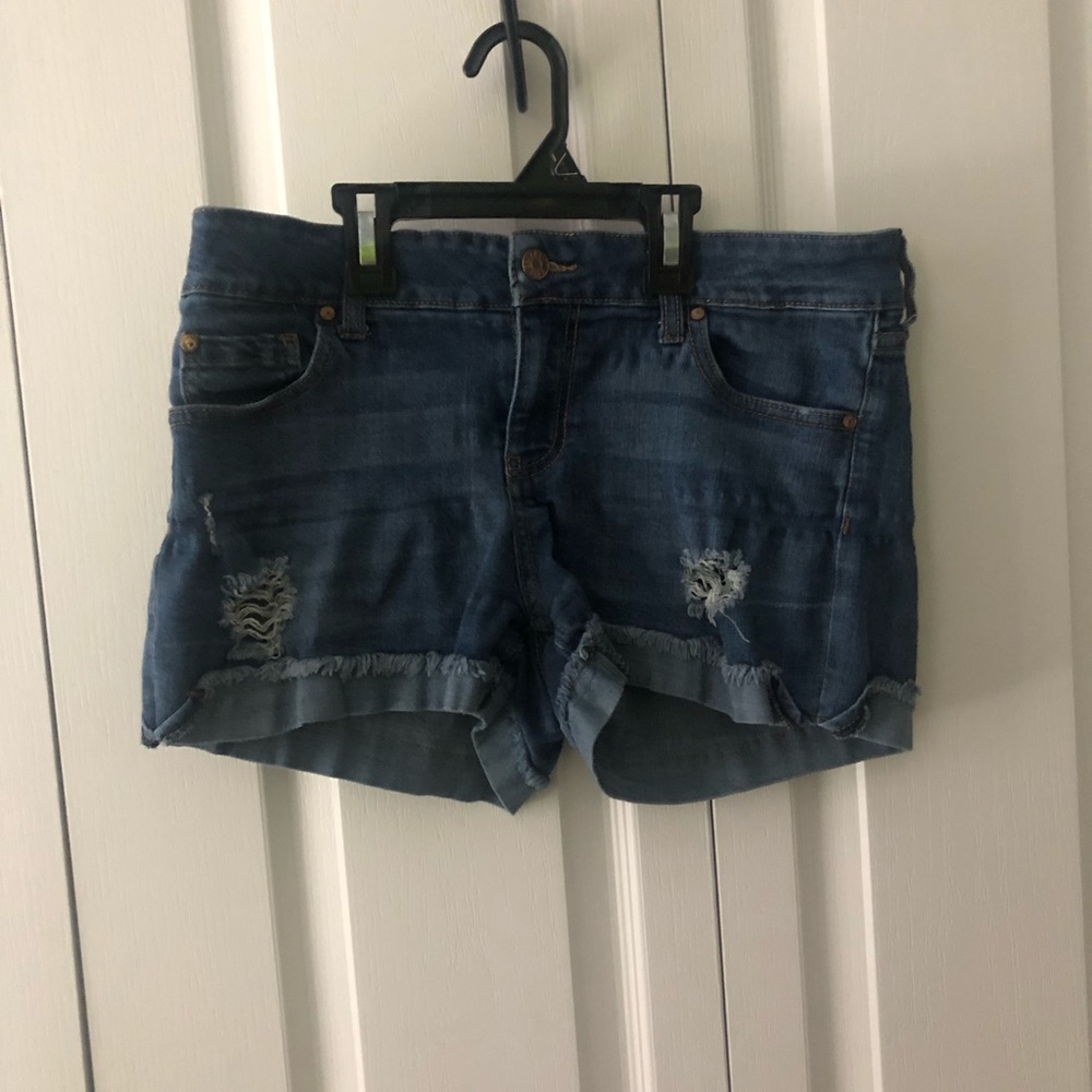 Celebrity Pink Ripped Jean Shorts